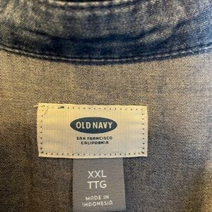 Old navy denim dress.